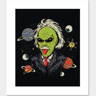 Einsteins Alien Posters and Art